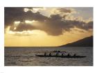 Canoers Paddling to the Dock at Kalama Park