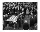 Honor Guard Prepares to Fold Flag Over JFK Casket, 25 November 1963