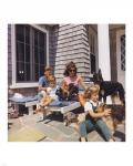 Photograph of Kennedy Family with Dogs During a Weekend at Hyannisport