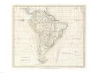 1796 Mannert Map of North America and South America