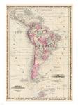 1862 Johnson Map of South America