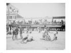 Boardwalk from the beach, Atlantic City, NJ