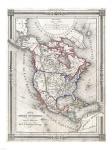 1852 Bocage Map of North America