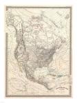 1857 Dufour Map of North America