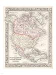 1864 Mitchell Map of North America