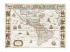 Americae nova Tabula - Map of North and South America