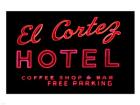 Historic El Cortez Hotel neon sign, Freemont Street, Las Vegas