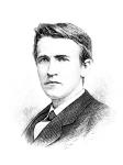 Thomas A Edison etching