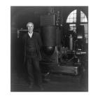 Thomas Edison and his original dynamo 1906