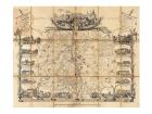 1865 Madeleine Map Pocket Map of Vichy, France