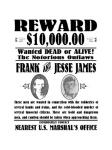 Frank and Jesse James Wanted Poster