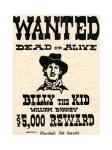 Billy The Kid Wanted Poster