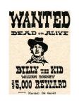 Billy The Kid Wanted Poster