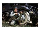 Infantryman with M1 Garand, Fort Knox, KY, 1942