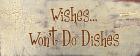 Wishes... Won't Do Dishes