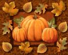 Pumpkins and Leaves