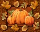 Pumpkins and Leaves