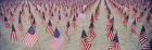 9/11 tribute flags, Pepperdine University, Malibu, California, USA