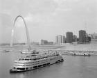 1960s St. Louis Missouri Gateway Arch Skyline