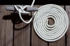 1980s Detail Of Cleat Hitch And Coiled Rope