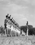 1940s A Row Of Uniformed Military College Cadets
