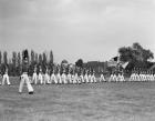 1940s Students Marching Pennsylvania Military College