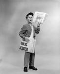 1950s Shouting Newsboy