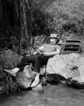 1950s Lazy Fisherman Lying Back