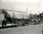1920s Ox Drawn Conestoga Covered Wagon