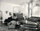 1920s Interior Upscale Music Room With Piano And Organ