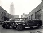 1920s 1930s Two Fire Trucks