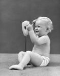 1940s Blond Baby Girl