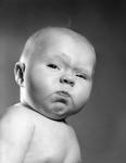 1950s Head Shot Of Baby