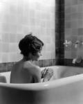 1920s 1930s Woman Sitting In Bath Tub