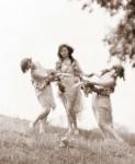 1900S 1920s Three Modern Dancers Outdoors