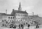 Engraving Of Independence Hall In Philadelphia 1776
