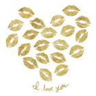 I Love you Gold Lips