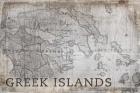 Greek Islands Map White