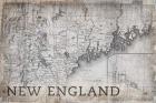 New England Map White