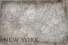 New York Map White