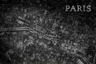 Map Paris Black