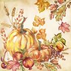 Watercolor Harvest Pumpkins I