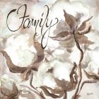 Cotton Boll Triptych Sentiment III (Family)