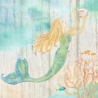 Sea Splash Mermaid Woodgrain I