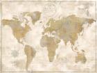 Rustic World Map Cream No Words