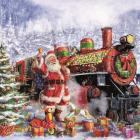 Santa and Red Train