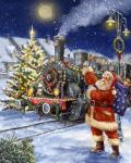 Santa and Black Train