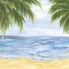 Beach and Palm Fronds II