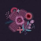 Dark Purple Florals I