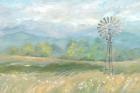 Country Meadow Windmill Landscape